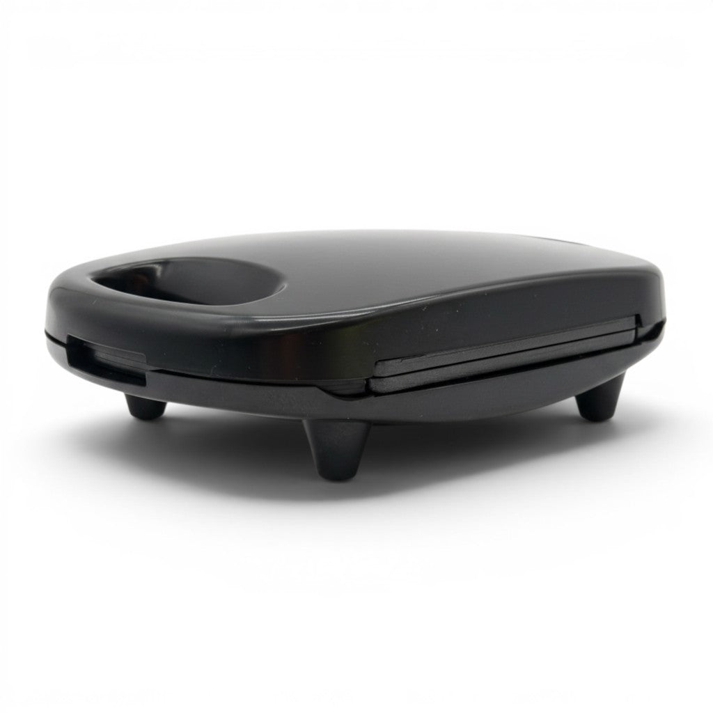 Piastra per waffle Mr Bob - Home & Tech Utility nera da 750 W con rivestimento antiaderente per due cialde