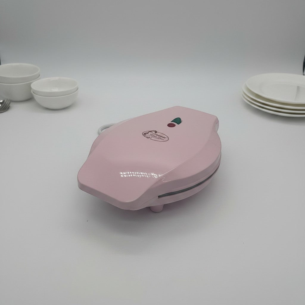 Piastra per mini waffle e cookies rosa Bestron AAW700P di Mr Bob - Home & Tech Utility con rivestimento antiaderente