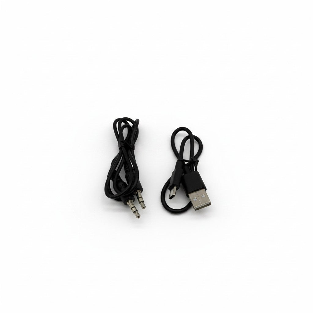 Mr Bob - Home & Tech Utility ricevitore Bluetooth 5.0 con cavo AUX 3,5 mm e cavo di ricarica USB nero