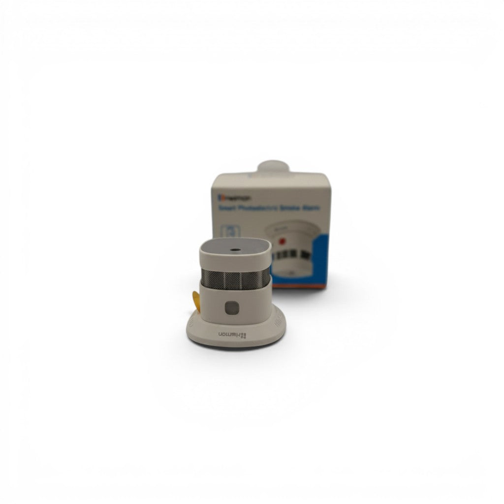 Rilevatore di fumo fotoelettrico Mr Bob - Home & Tech Utility bianco con tecnologia Zigbee 3.0 e allarme acustico