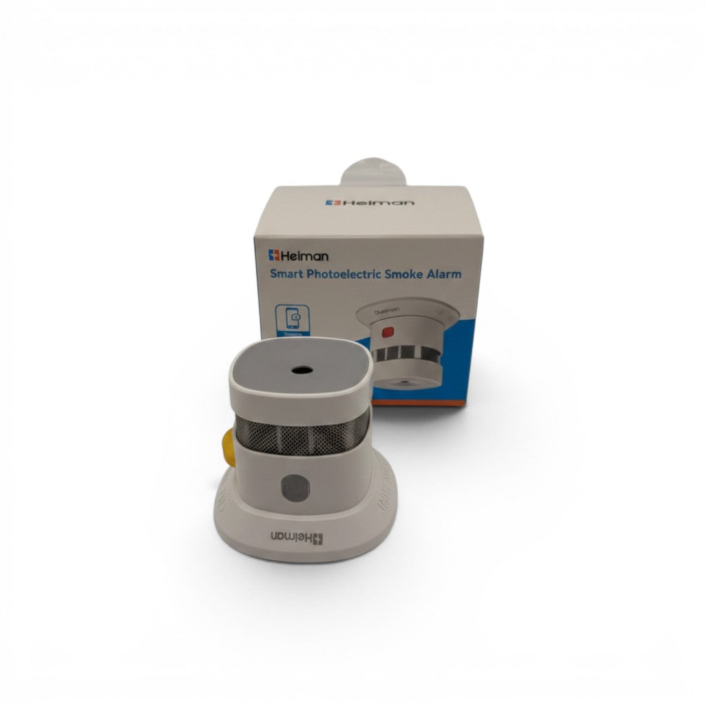 Rilevatore di fumo fotoelettrico Mr Bob - Home & Tech Utility HEIMAN HS1SA-E Zigbee 3.0 bianco con confezione