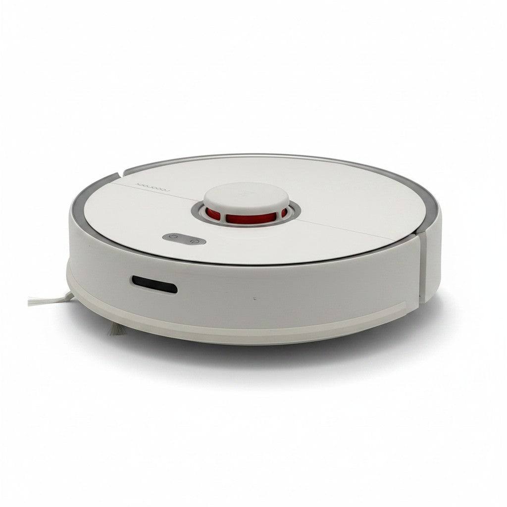 Robot aspirapolvere Roborock S5 max bianco di Mr Bob - Home & Tech Utility con sensore laser superiore rosso