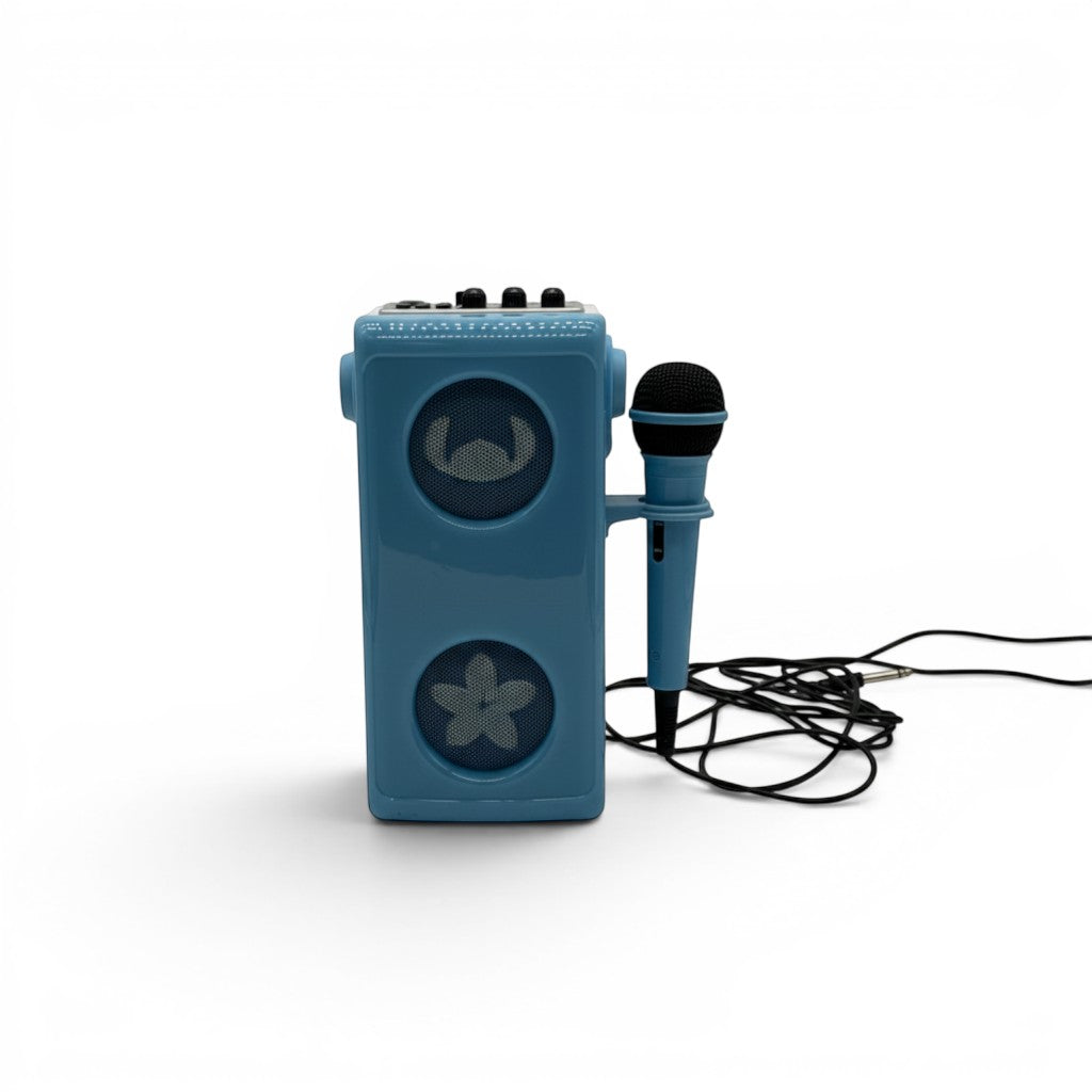 Speaker Bluetooth portatile Mr Bob - Home & Tech Utility a tema Disney Stitch azzurro con microfono e luci