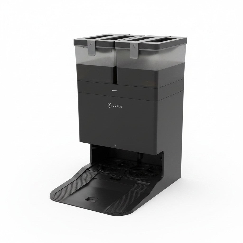 Stazione di ricarica e pulizia All-in-One Mr Bob - Home & Tech Utility per robot aspirapolvere ECOVACS DEEBOT T50 Omni