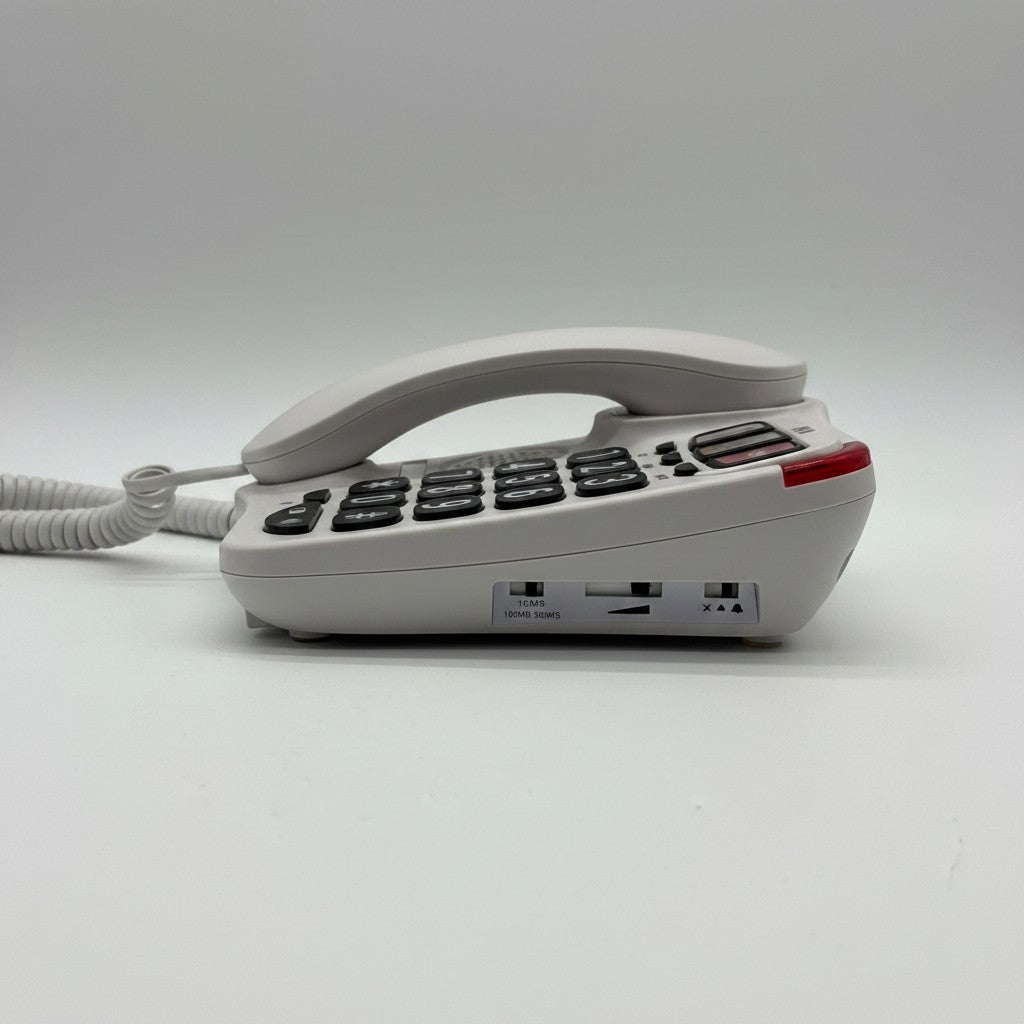 Telefono fisso Mr Bob - Home & Tech Utility SPC Comfort Numbers 2 bianco con tasti grandi e memorie fotografiche